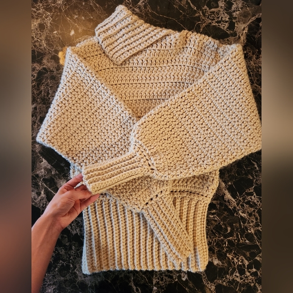 Handmade Crochet Sweater - Picture 2 of 3